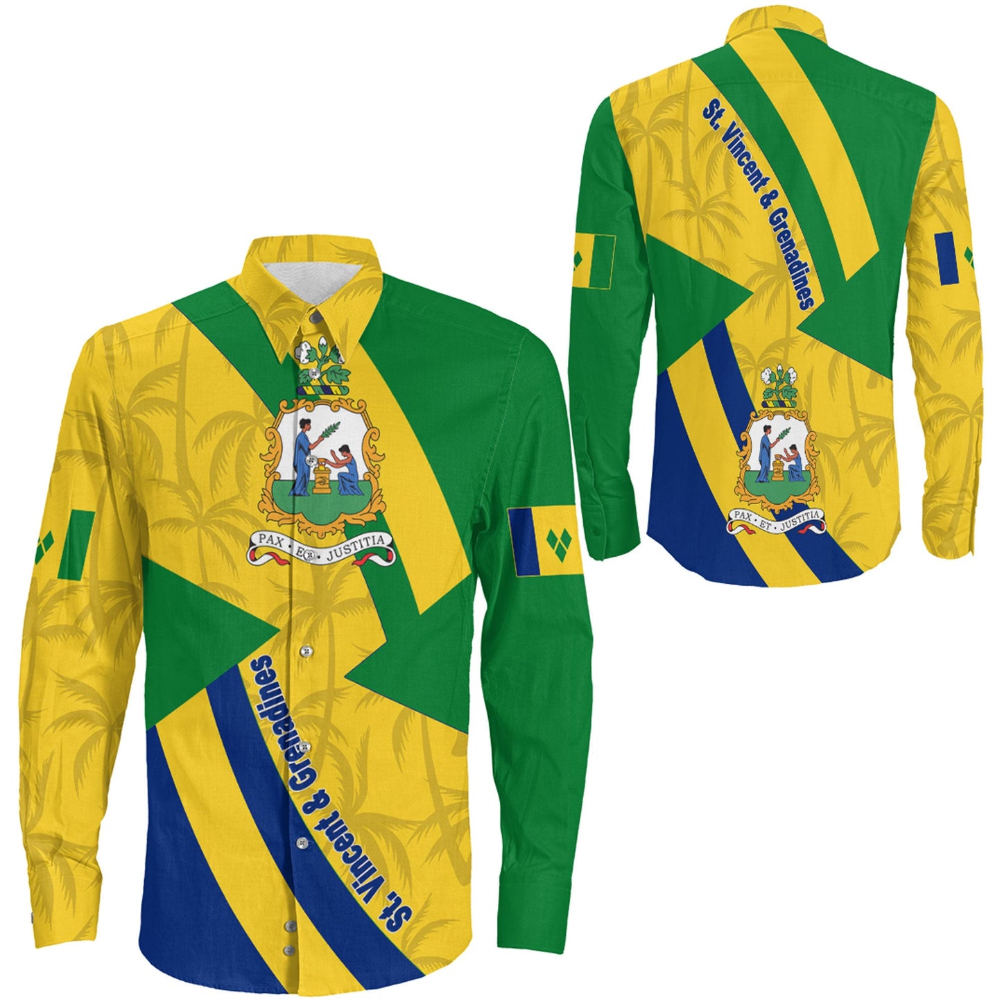 Clothing St. Vincent And Grenadines Long Sleeve Button Shirt