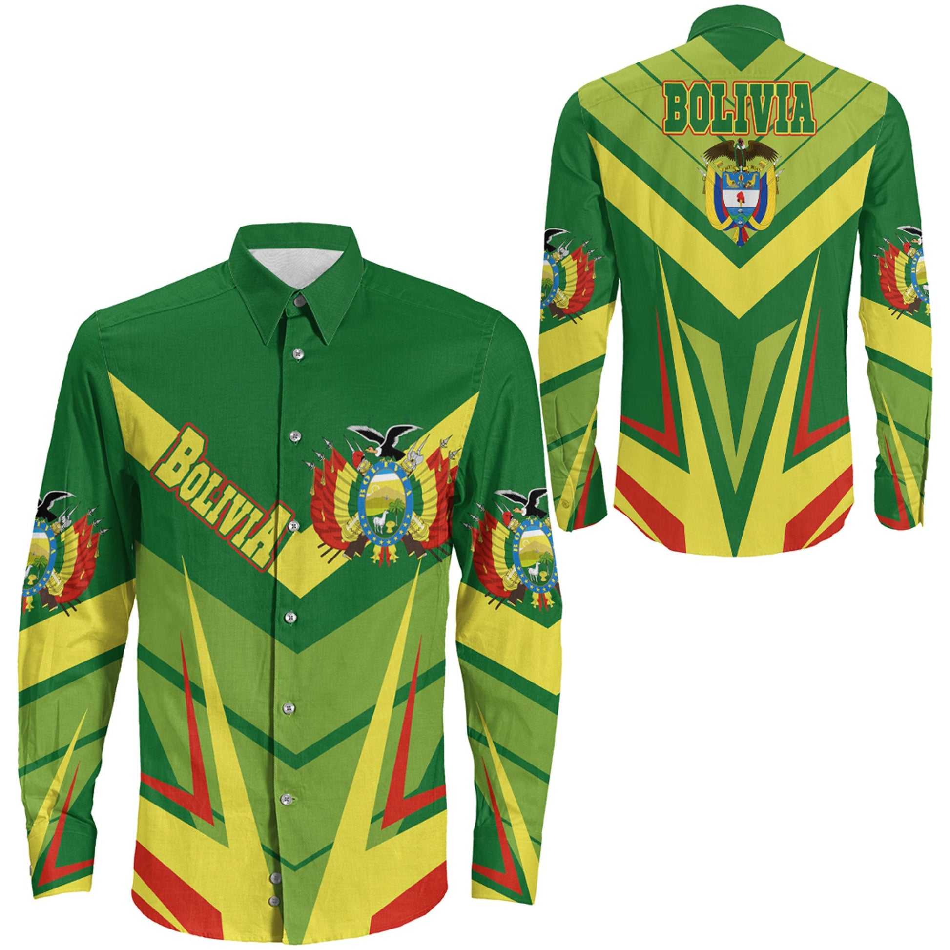 Clothing Bolivia Sport Style Long Sleeve Button Shirt