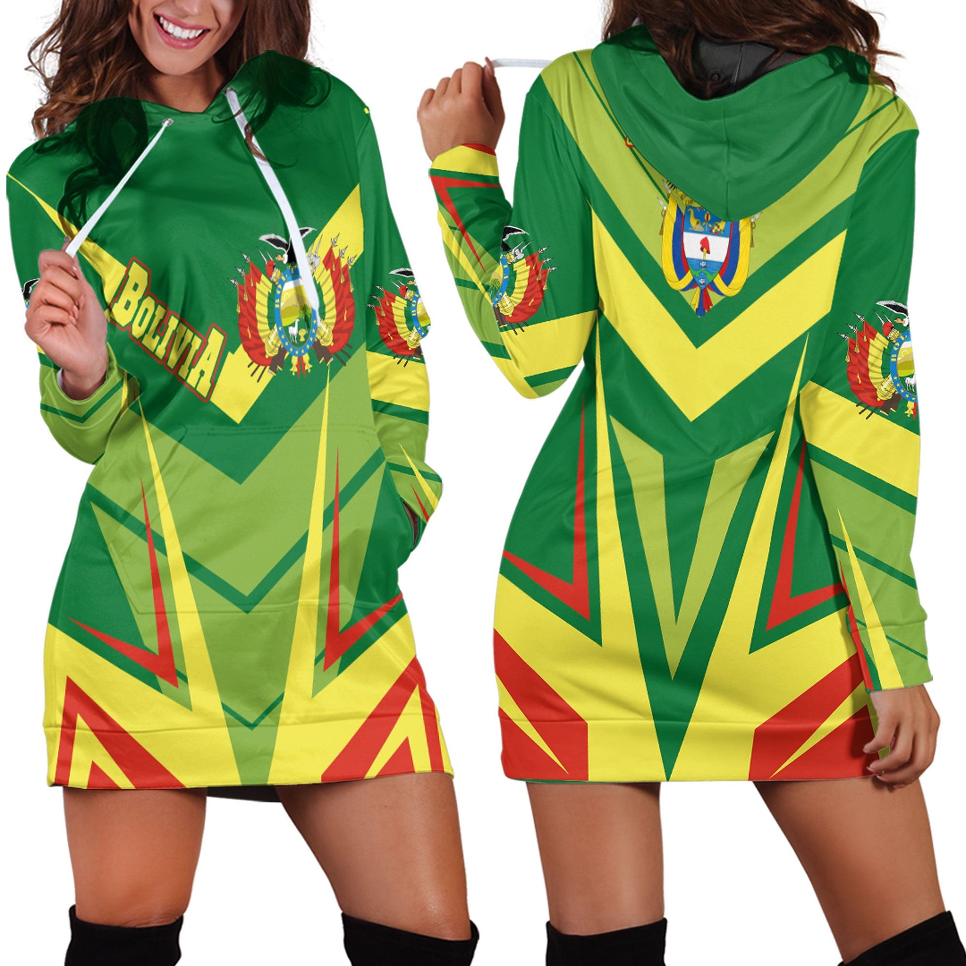 Clothing Bolivia Sport Style Hoodie Dress