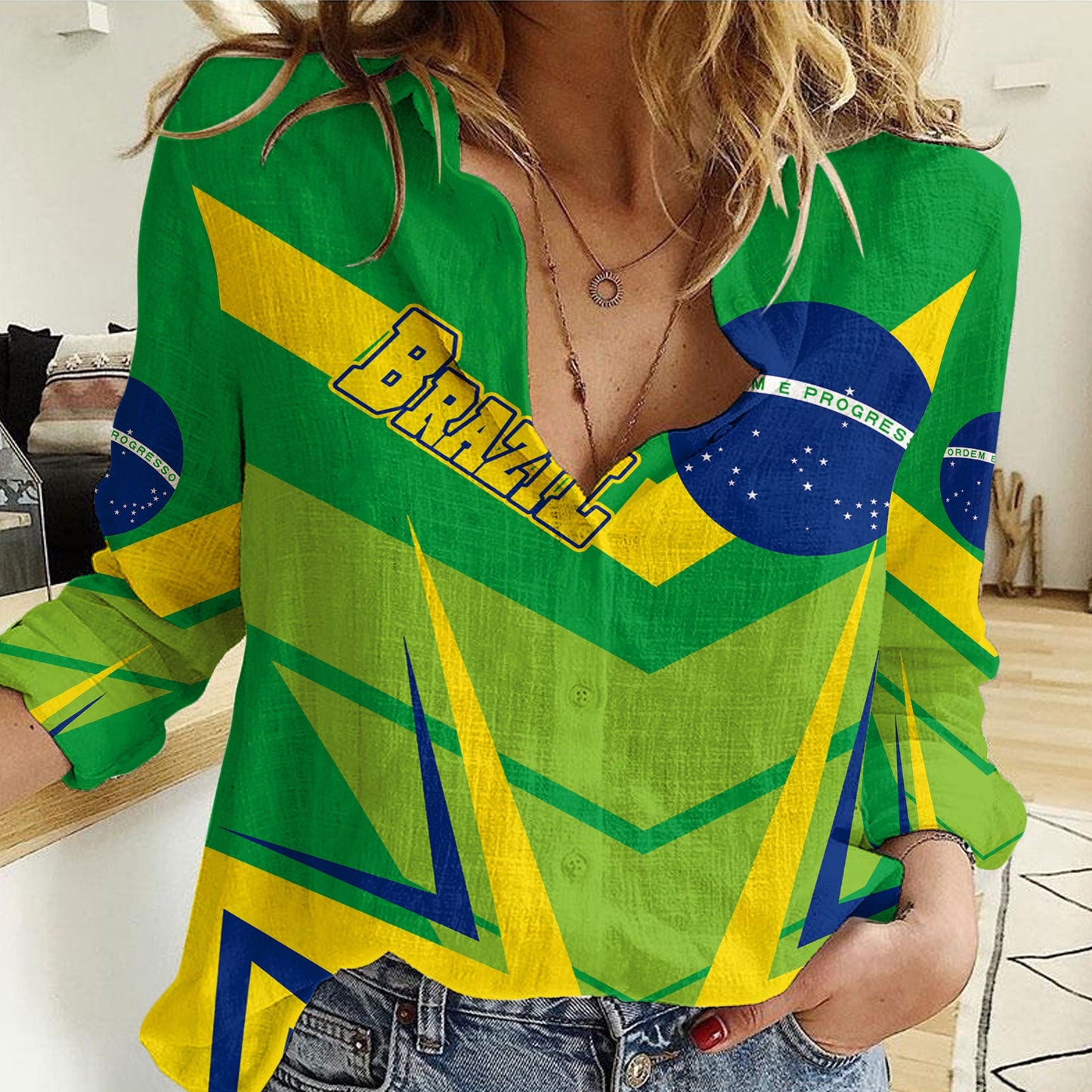Clothing Brazils Sport Style Women Casual Shirt