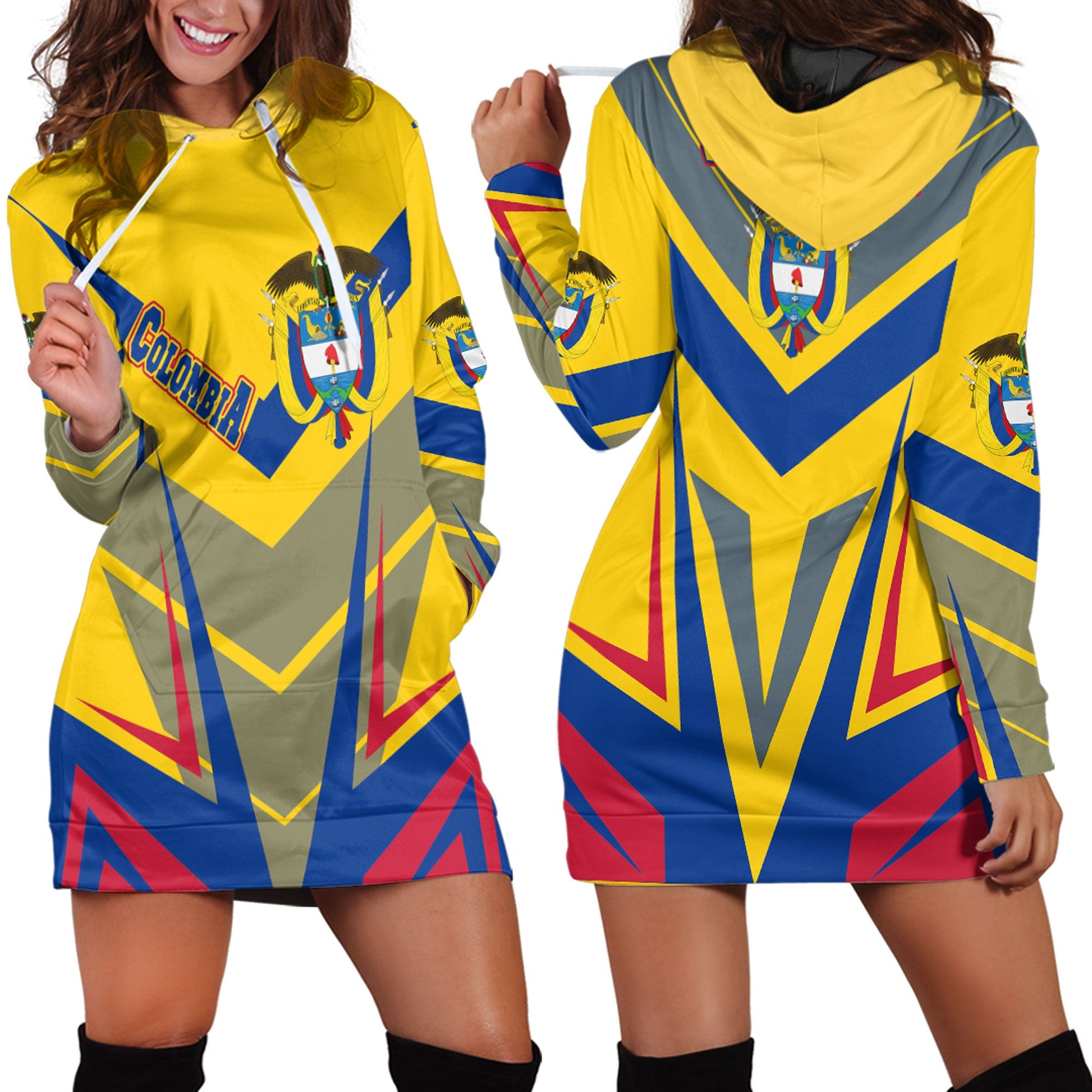 Clothing Colombia Sport Style Hoodie Dress