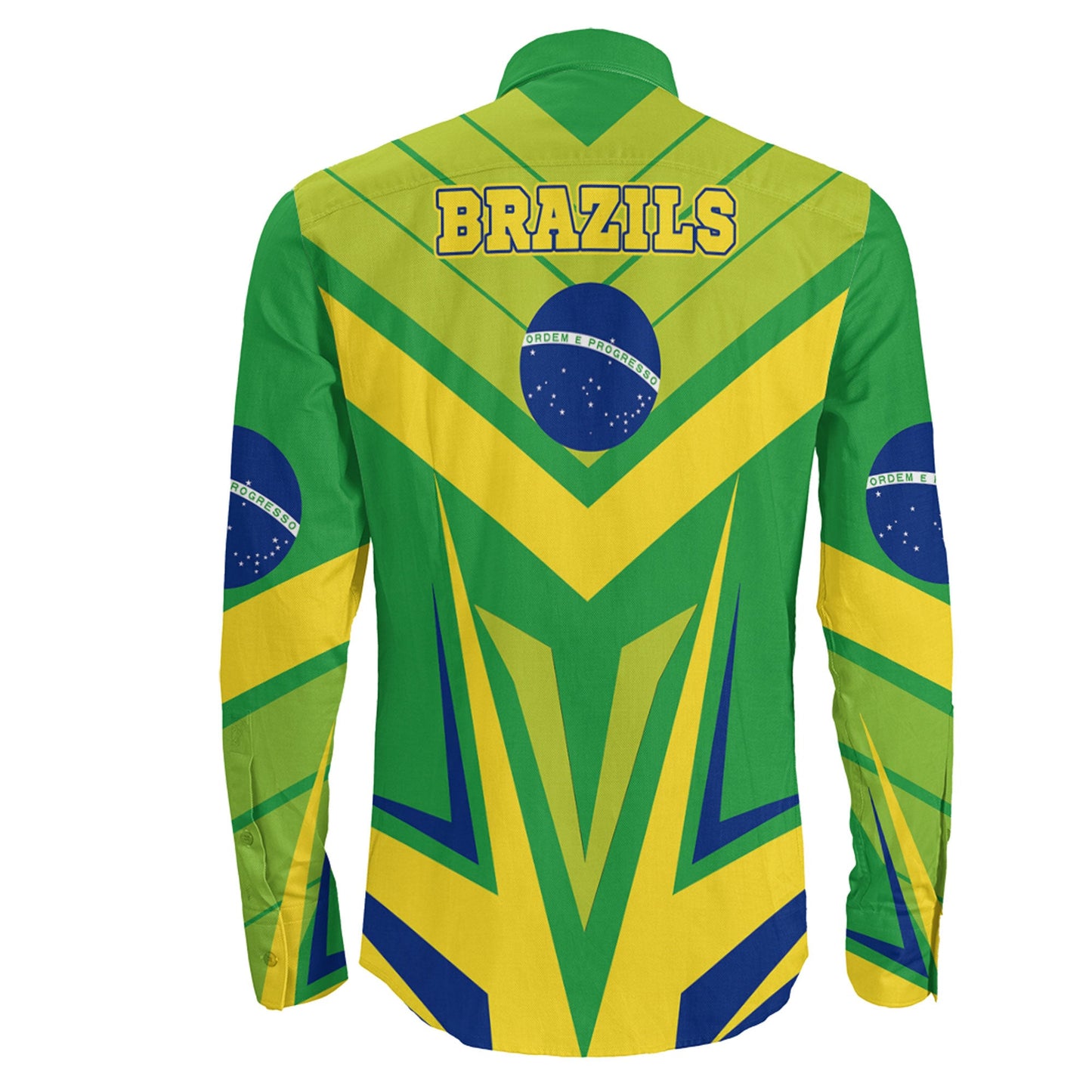 Clothing Brazils Sport Style Long Sleeve Button Shirt