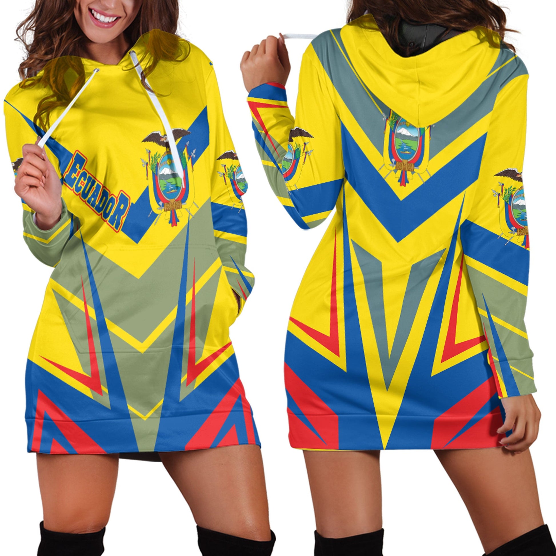 Clothing Ecuador Sport Style Hoodie Dress