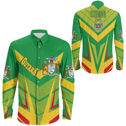 Clothing Guyana Sport Style Long Sleeve Button Shirt