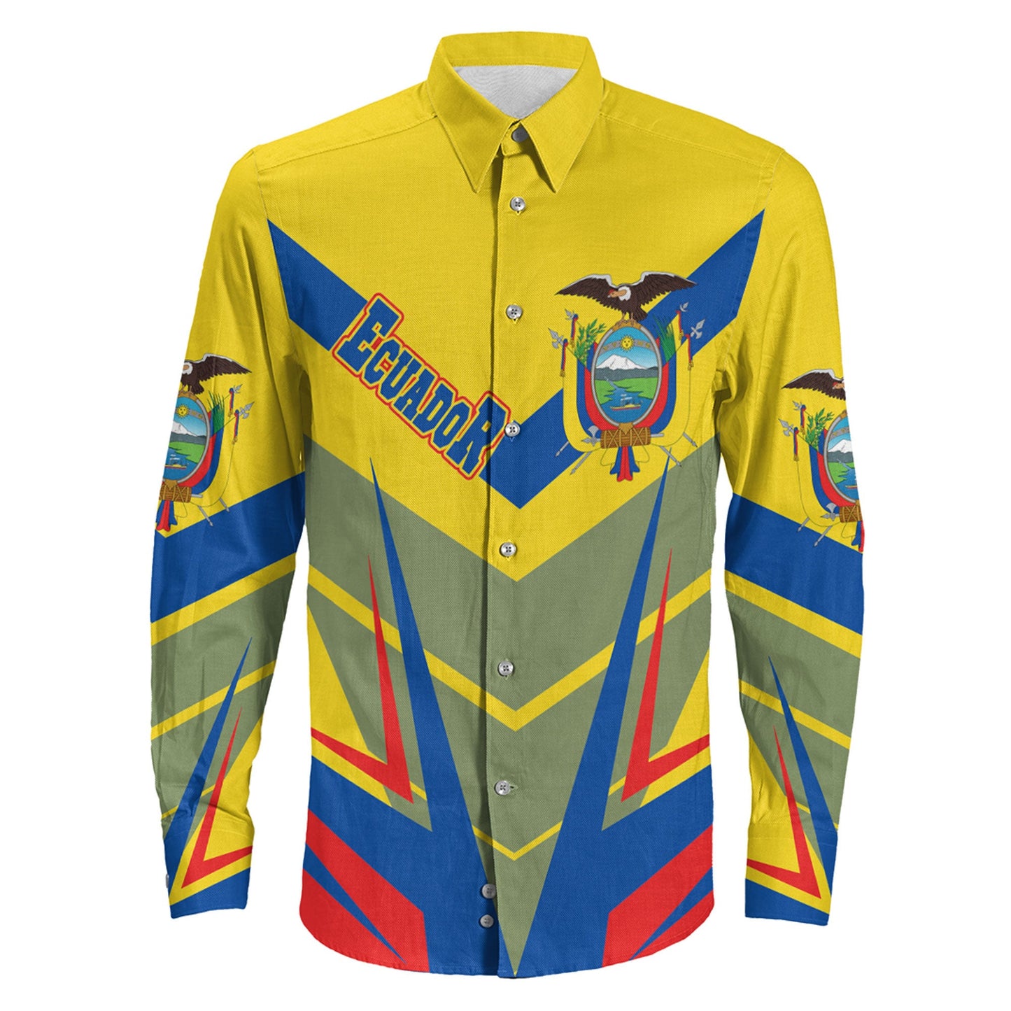 Clothing Ecuador Sport Style Long Sleeve Button Shirt