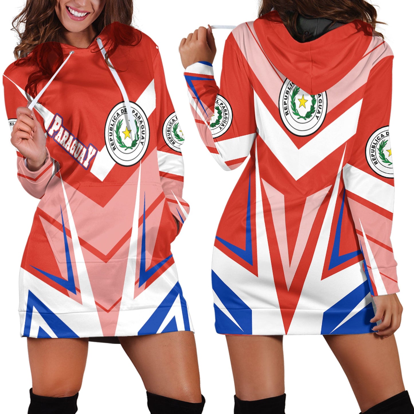Clothing Paraguay Sport Style Hoodie Dress