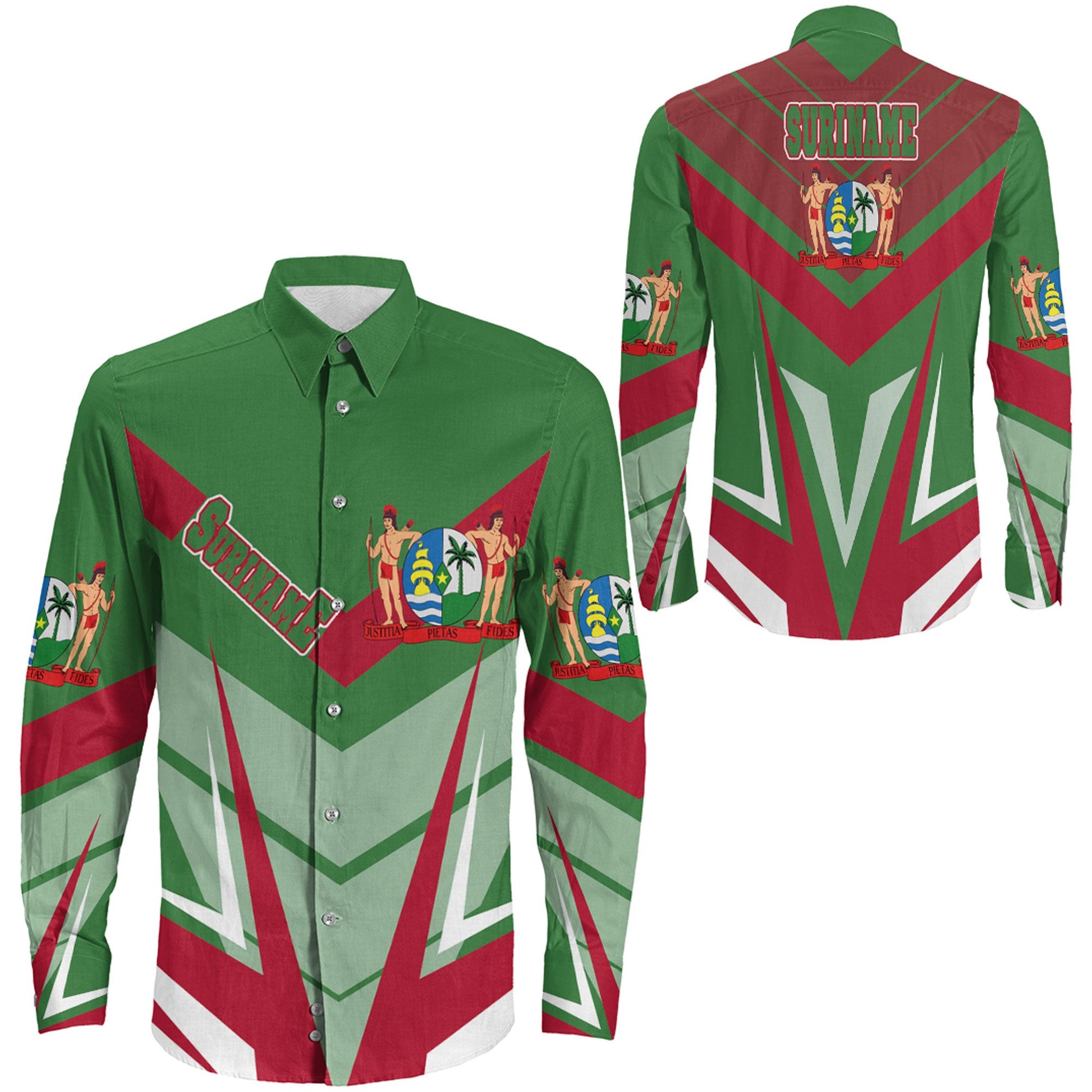 Clothing Suriname Sport Style Long Sleeve Button Shirt