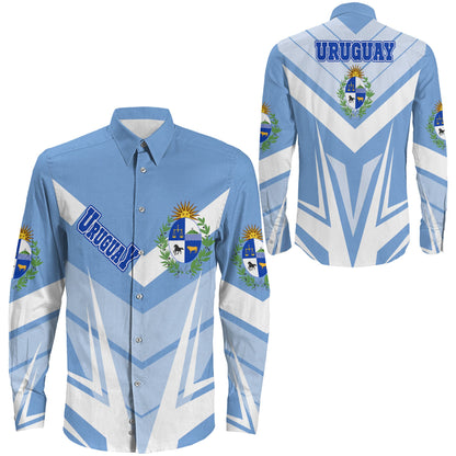 Clothing Uruguay Sport Style Long Sleeve Button Shirt