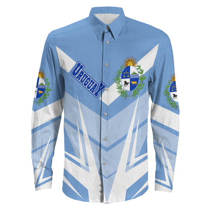 Clothing Uruguay Sport Style Long Sleeve Button Shirt