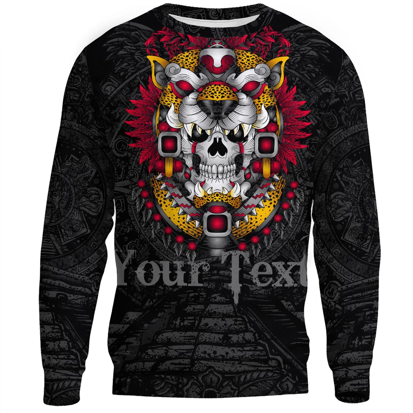 Clothing Custom Jaguar Warrior Aztec Mexican Sweatshirts
