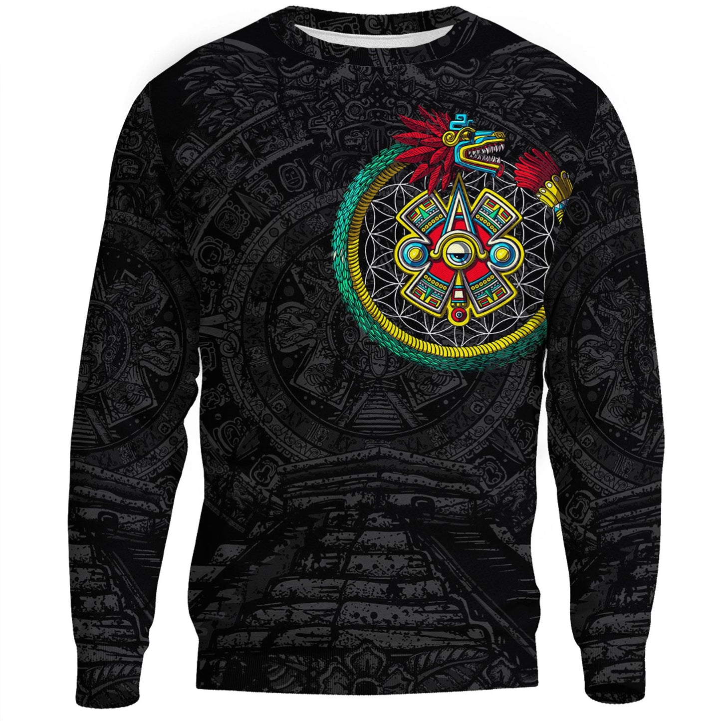 Clothing Aztec Quetzalcoatl Ouroboros Sweatshirts