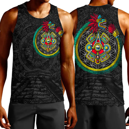 Clothing Aztec Quetzalcoatl Ouroboros Tank Top