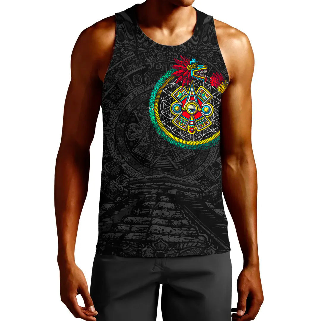 Clothing Aztec Quetzalcoatl Ouroboros Tank Top