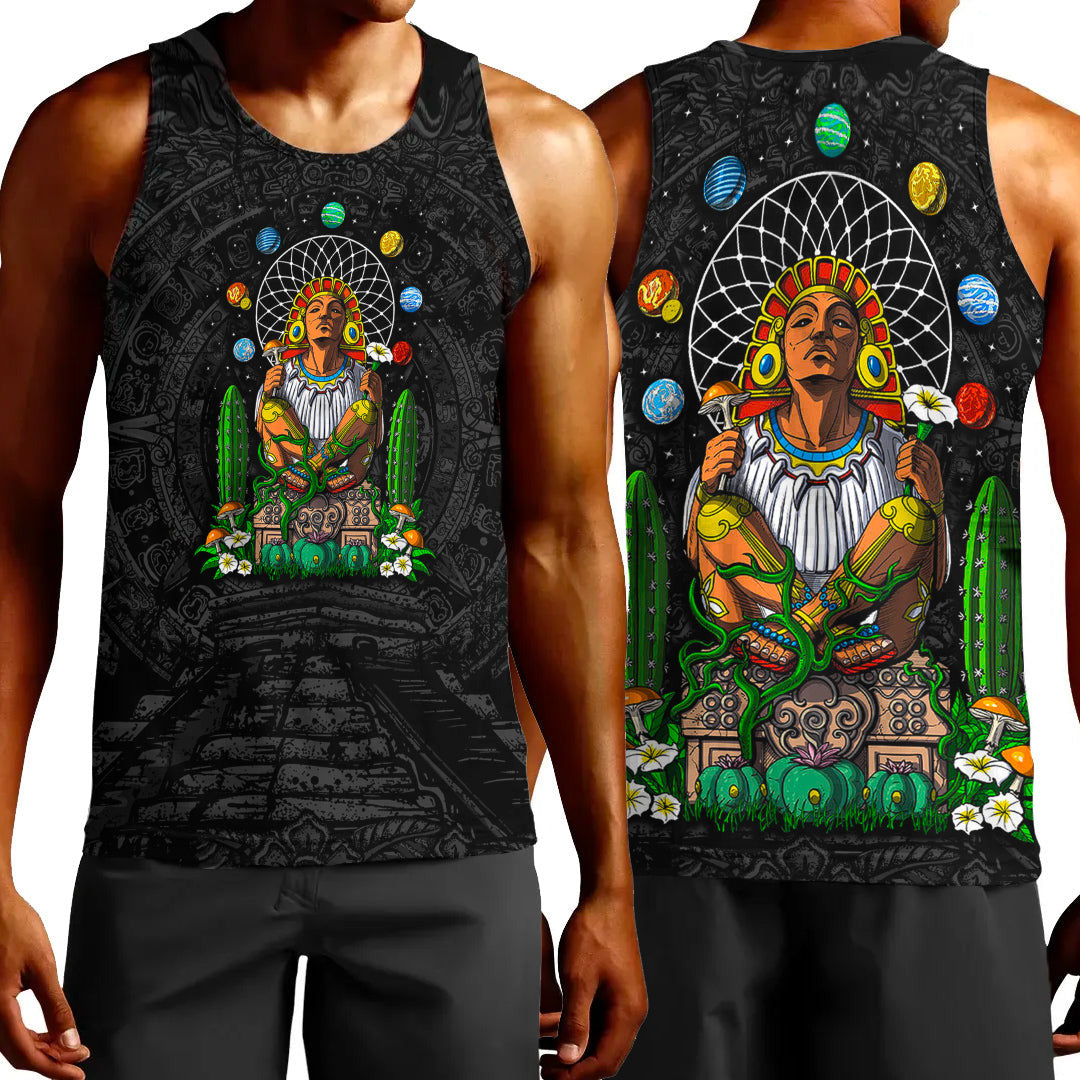 Clothing Psychedelic Aztec God Xochipilli Tank Top