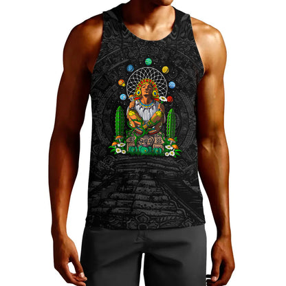 Clothing Psychedelic Aztec God Xochipilli Tank Top