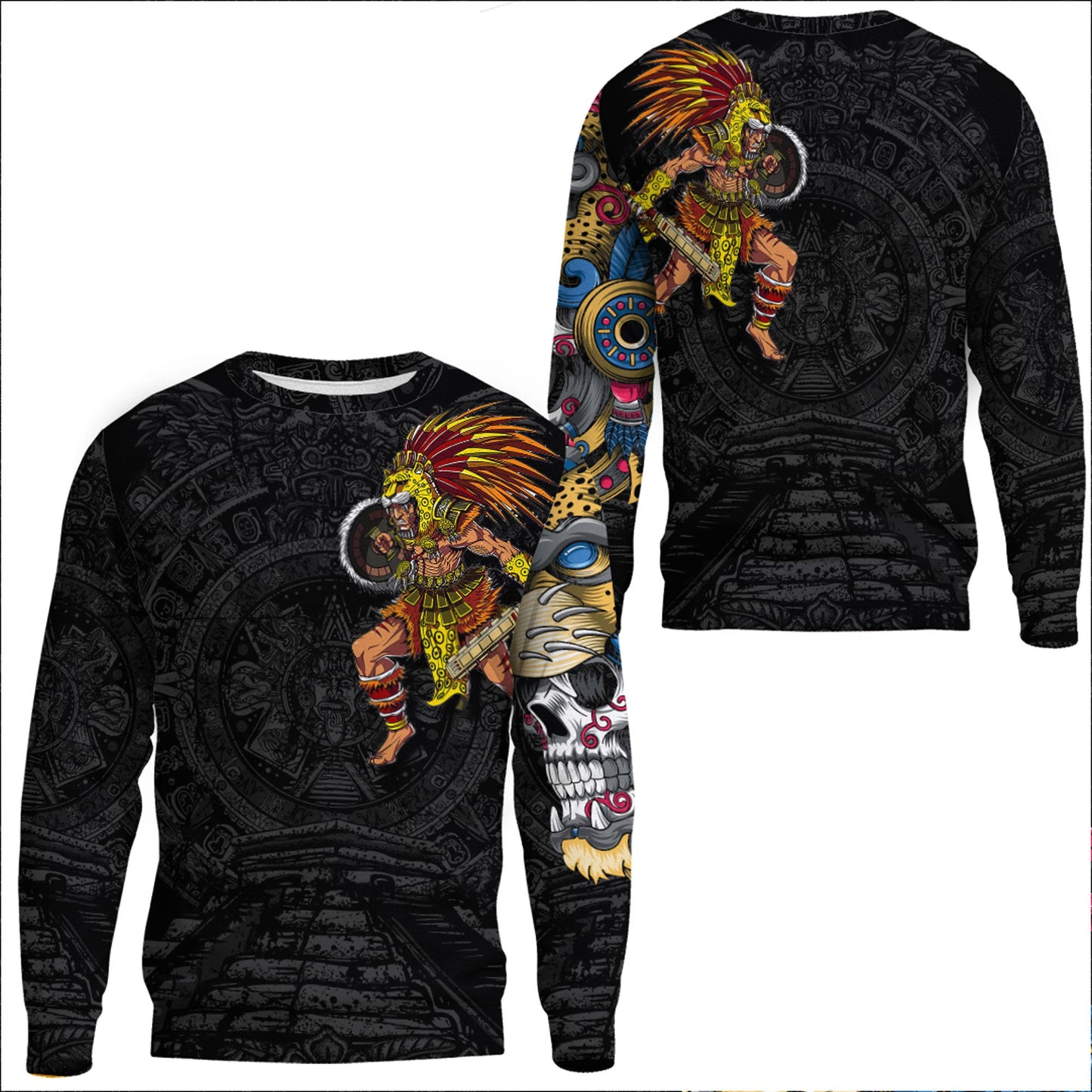 Clothing Mexican Aztec Warrior Jaguar Sweatshirts