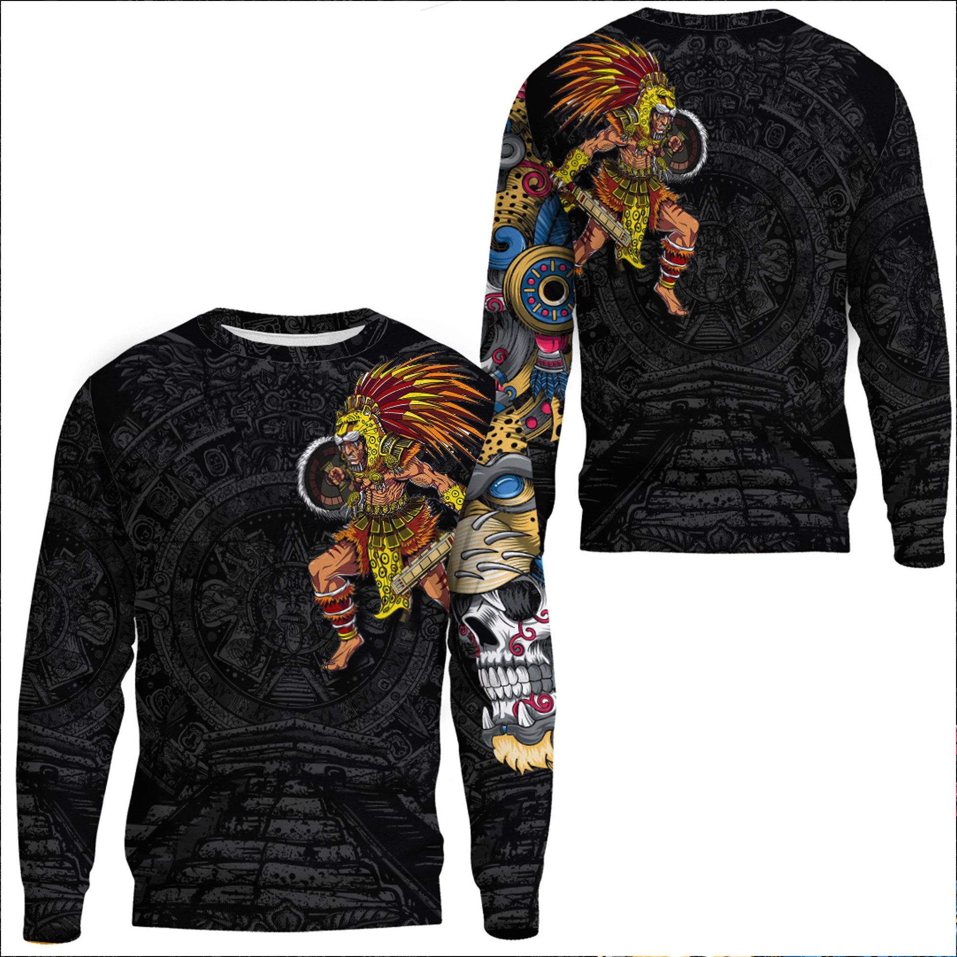 Clothing Mexican Aztec Warrior Jaguar Sweatshirts