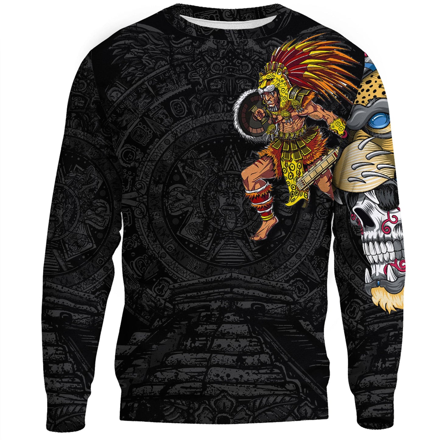 Clothing Mexican Aztec Warrior Jaguar Sweatshirts