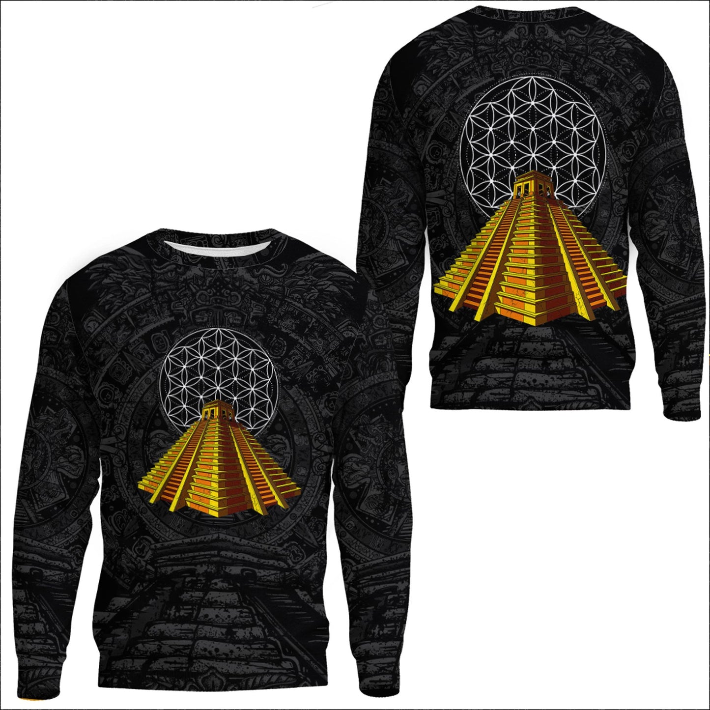 Clothing Aztec Pyramid Sweatshirts