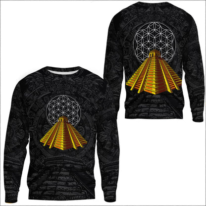 Clothing Aztec Pyramid Sweatshirts