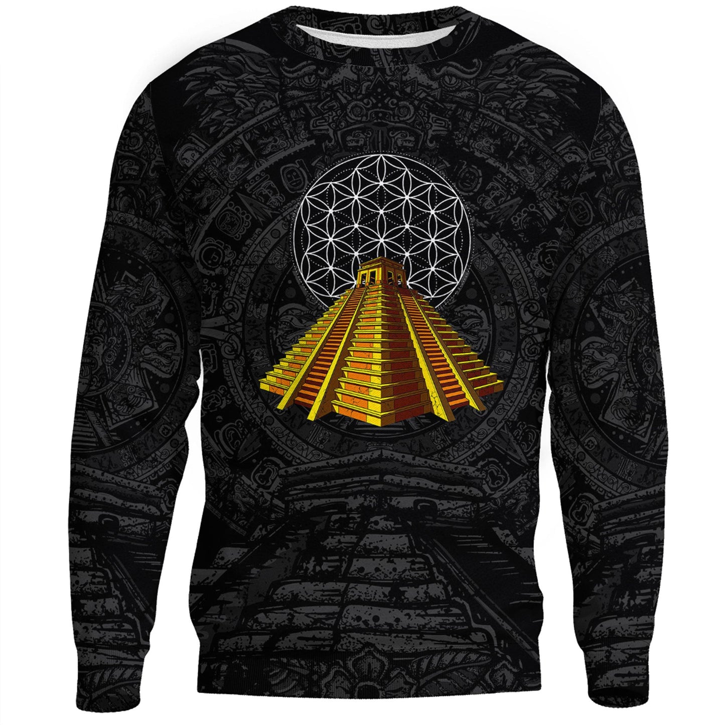 Clothing Aztec Pyramid Sweatshirts