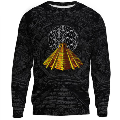 Clothing Aztec Pyramid Sweatshirts