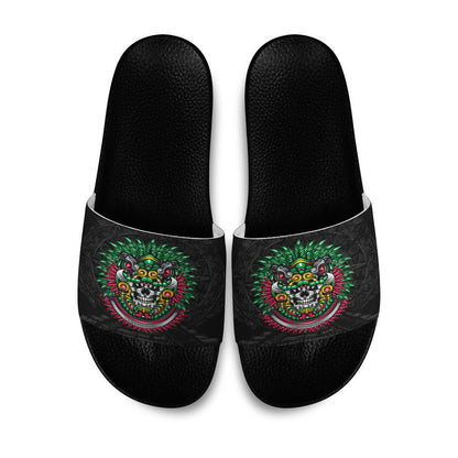 Slide Sandals Quetzalcoatl Aztec Warrior Slide Sandals