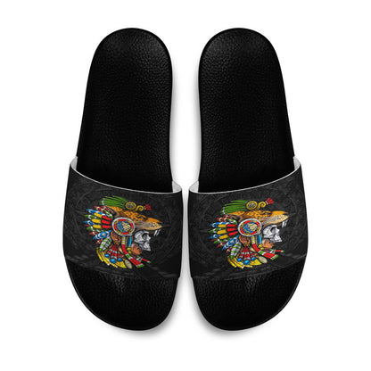 Slide Sandals Aztec Jaguar Warrior Slide Sandals
