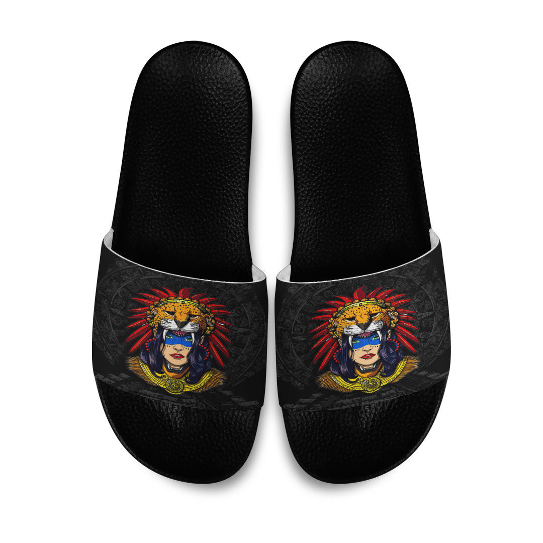 Slide Sandals Aztec Jaguar Women Slide Sandals