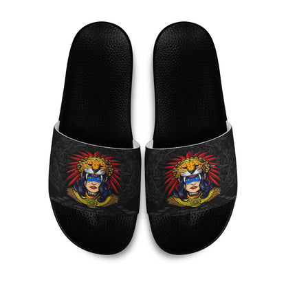 Slide Sandals Aztec Jaguar Women Slide Sandals