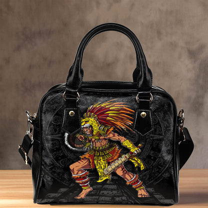 Shoulder Handbag Aztec Warrior Jaguar Shoulder Handbag