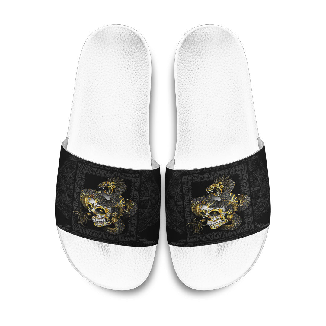 Slide Sandals Quetzalcoatl Aztec Mexico Slide Sandals