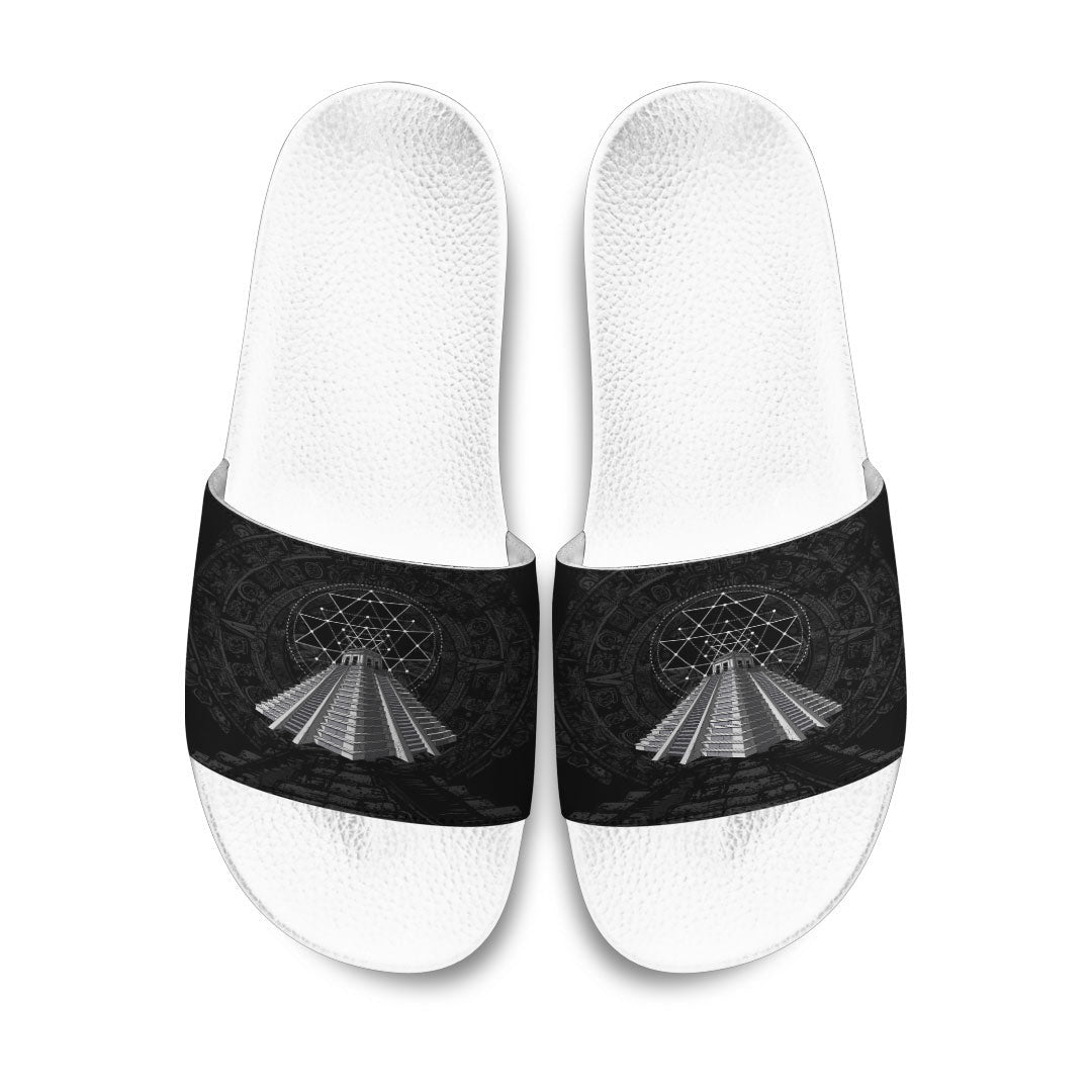 Slide Sandals Ancient Aztec Pyramid Slide Sandals
