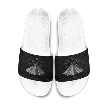 Slide Sandals Ancient Aztec Pyramid Slide Sandals