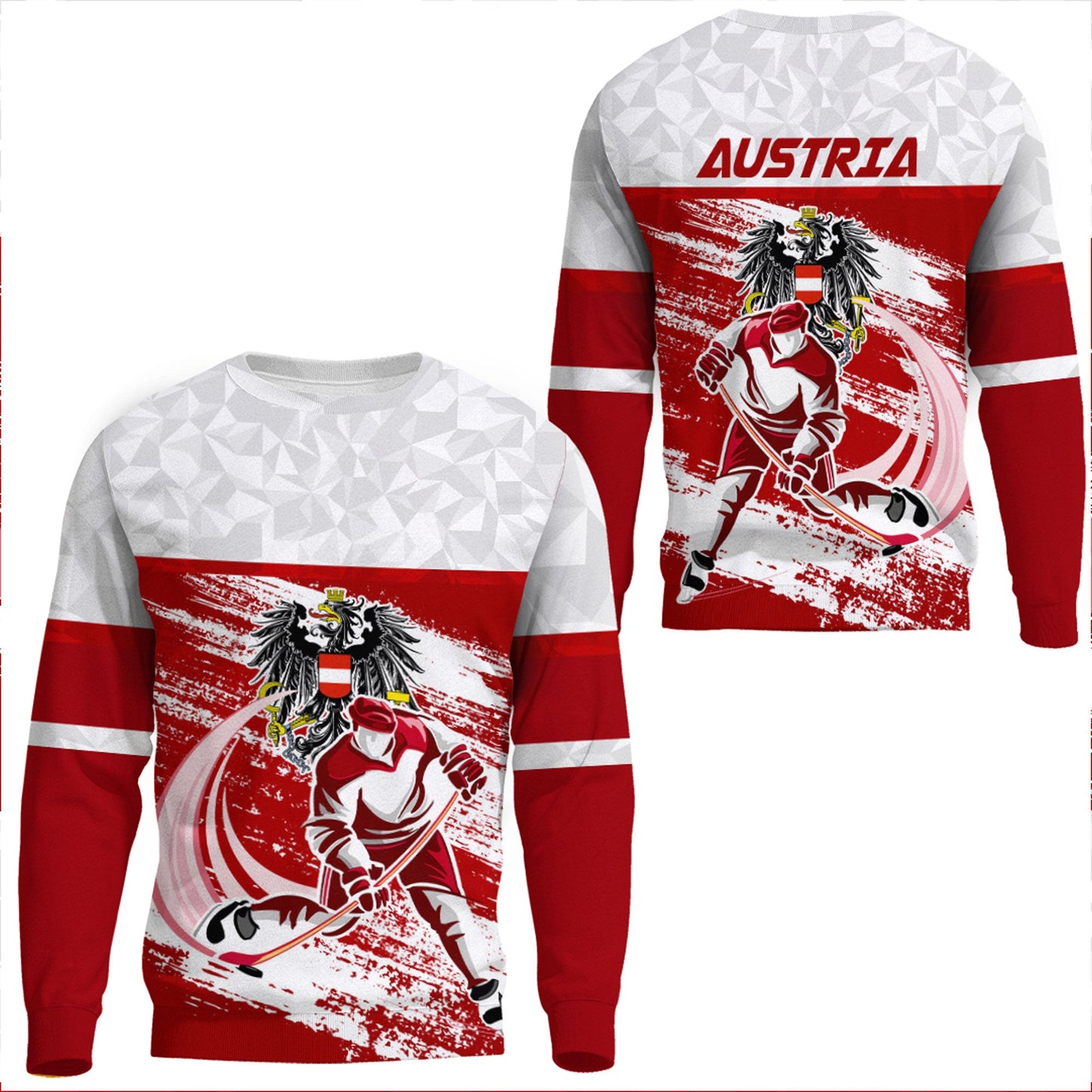 Clothing Austria Hockey Jersey Style Sweatshirts