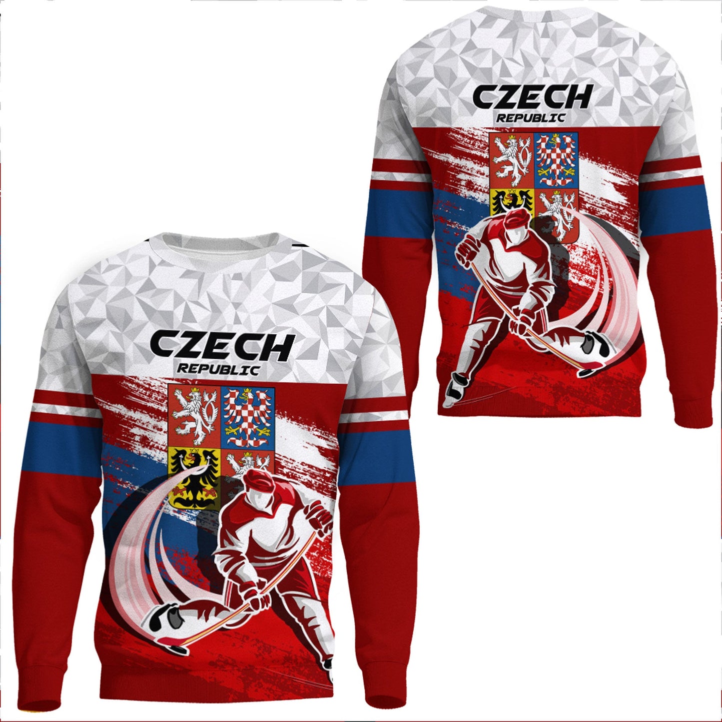 Clothing Czech Republic Hockey Jersey Special Style Sweatshirts