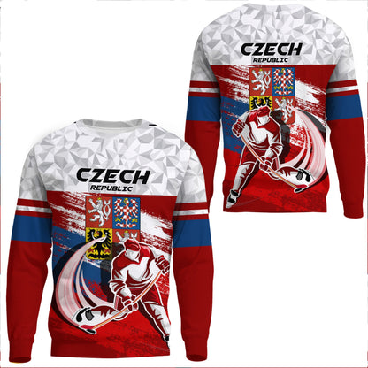Clothing Czech Republic Hockey Jersey Special Style Sweatshirts