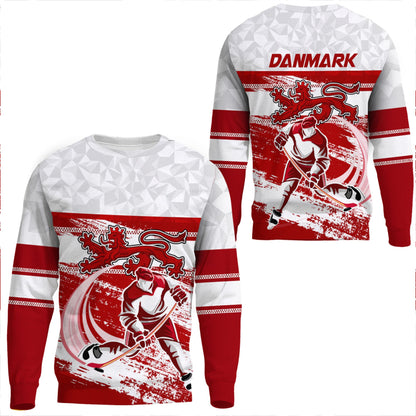 Clothing Denmark Team Hockey Jersey Special Style Sweatshirts