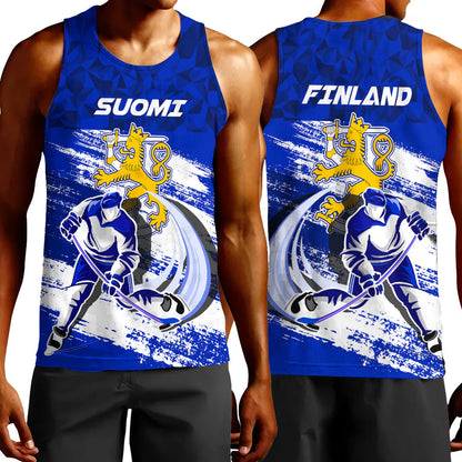 Clothing Finland Team Hockey Jersey Special Style Tank Top