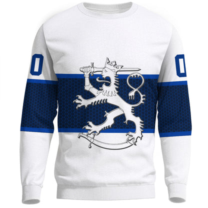 Clothing Custom Finland Team Hockey Jersey Style White Version Sweatshirts