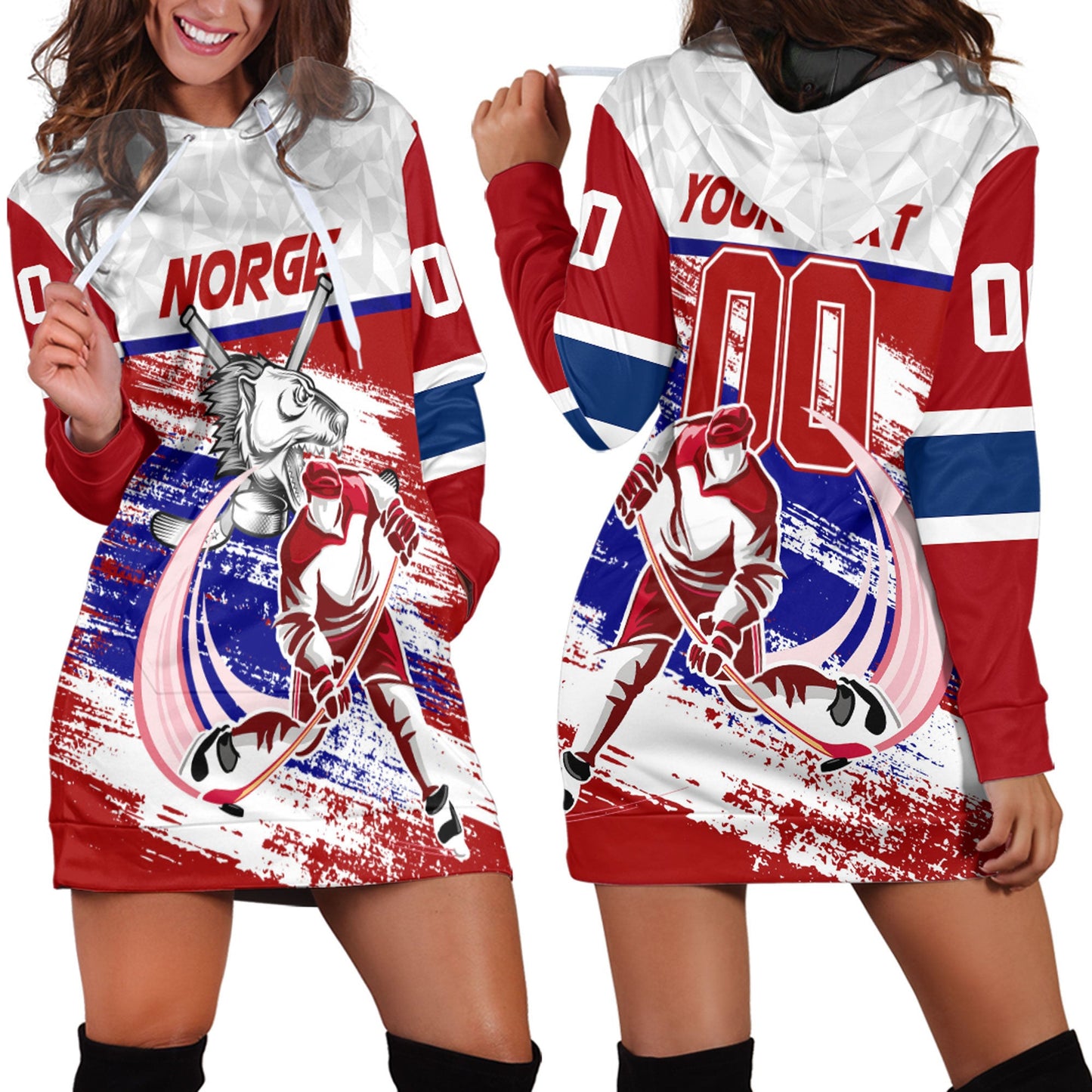 Clothing Custom Norway Hockey Jersey Style Special Hoodie Dress
