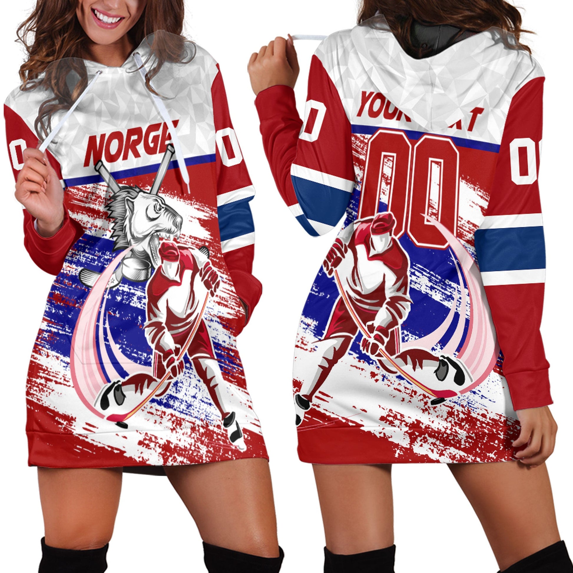 Clothing Custom Norway Hockey Jersey Style Special Hoodie Dress