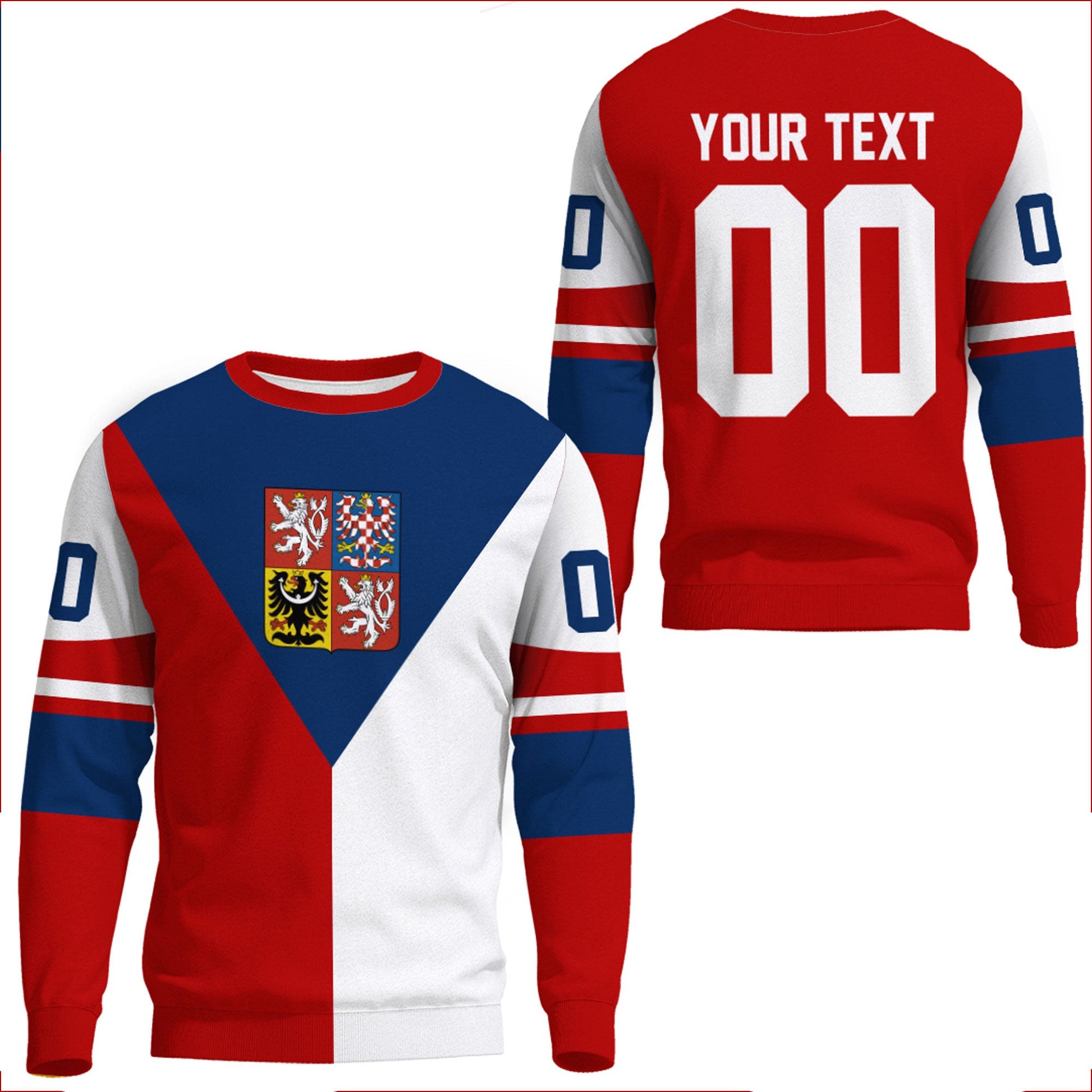 Clothing Custom Czech Republic Team Hockey Jersey Style New Sweatshirts