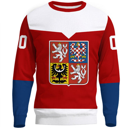 Clothing Custom Czech Team Republic Hockey Jersey Style Sweatshirts