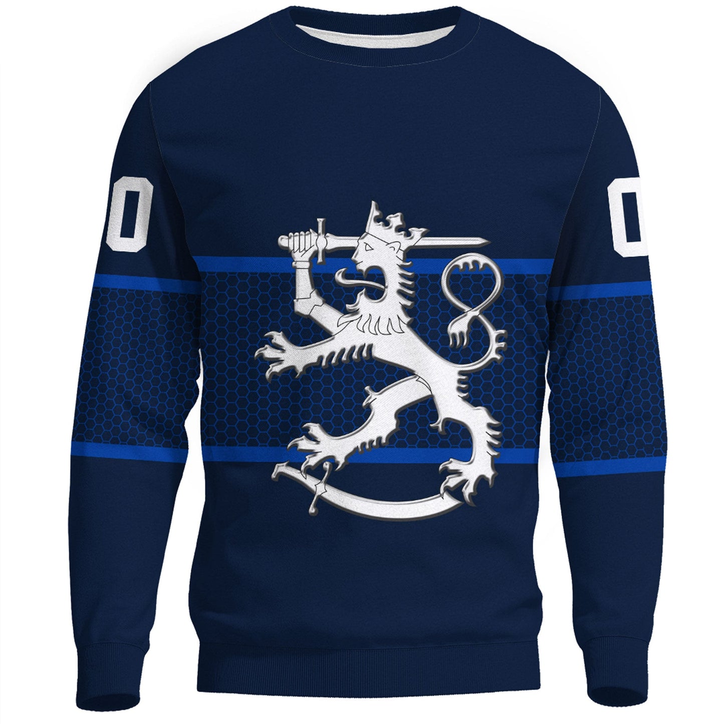 Clothing Custom Finland Team Hockey Jersey Style Sweatshirts