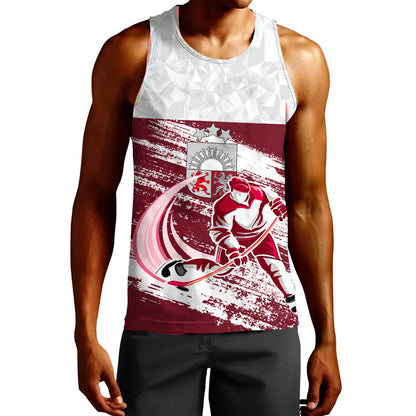 Clothing Custom Latvia Hockey Jersey Special Style Tank Top