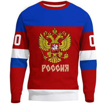Clothing Custom Russia Hockey Jersey Style Sweatshirts