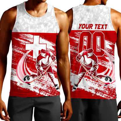 Clothing Custom Switzerland Hockey Jersey Style Special Tank Top