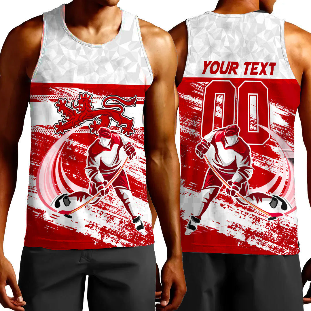 Clothing Custom Denmark Team Hockey Jersey Special Style Tank Top