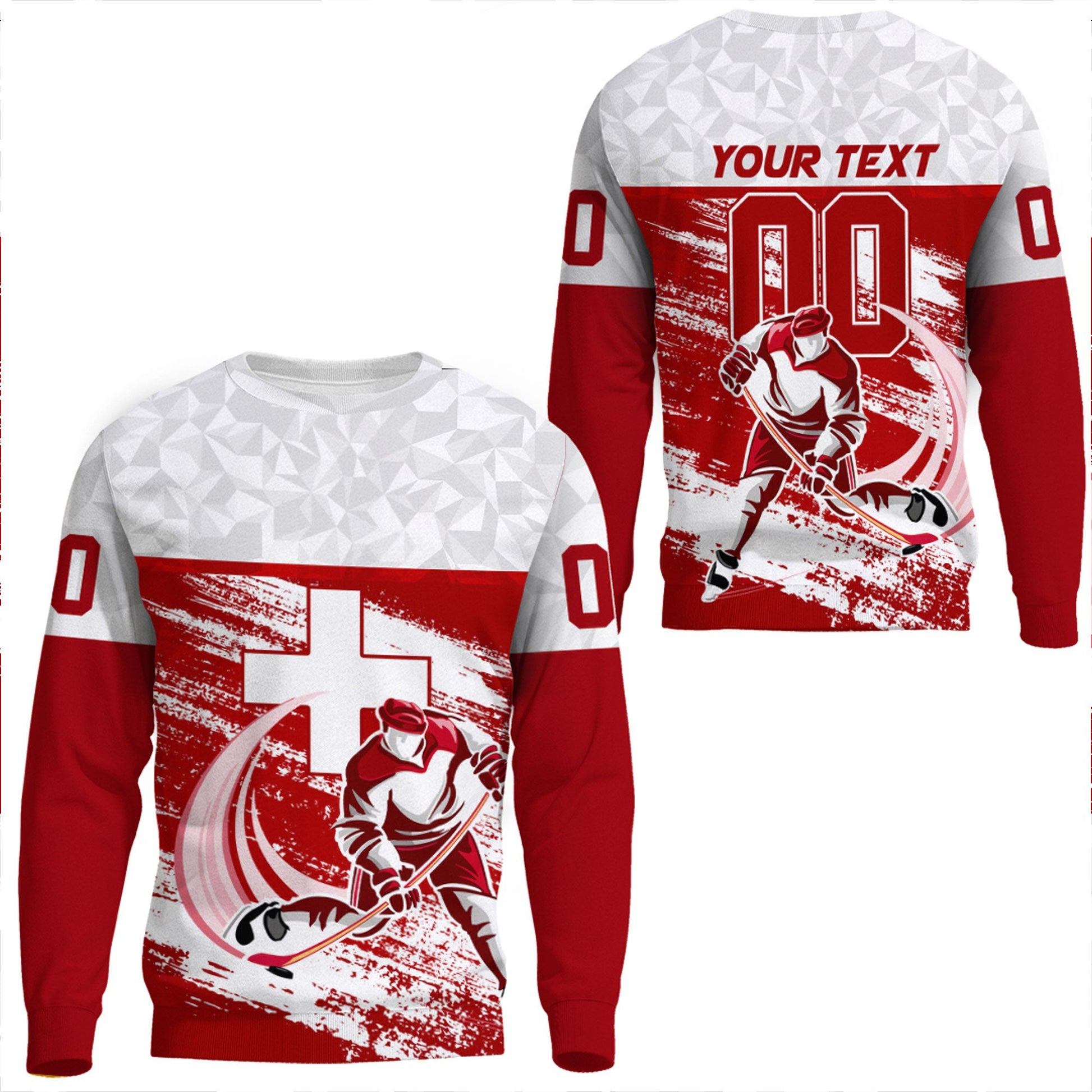 Clothing Custom Switzerland Hockey Jersey Style Special Sweatshirts